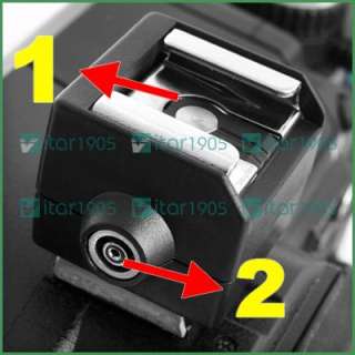 Flash Hot Shoe PC Sync Cord Socket Adapter for Camera  