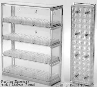 Bead Pavilion, Showcase w/4 Shelves, Round & FlipTop  