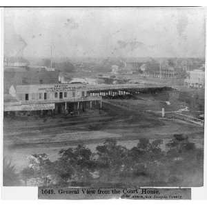   the Court House, Stockton, San Joaquin County 1866