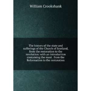   . from the Reformation to the restoration William Crookshank Books