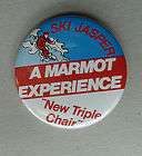 Ski Jasper Alberta A Marmot Experience New Triple Chair Promo Lapel 