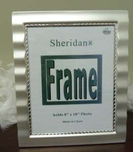 Photo Frame   8 x 10 Silver Tone Pearl Finish   New  