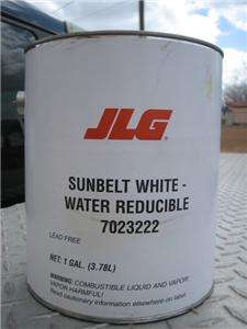 JLG Sunbelt White Paint 1G OEM Paint Manlift  