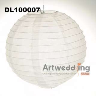 10PCS 8 Iron Shelf White Tissue Paper Lamp Lantern For Wedding or 