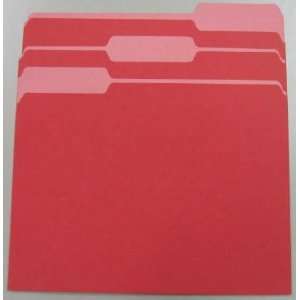  File Folder   1/3 Cut   Legal Size   Red   100 Ct 