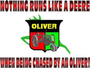 CHASED BY AN OLIVER T SHIRT #8211 TRACTOR PULLING  