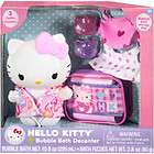 hello kitty bubble bath decanter 3 outfits storage bag fizzies