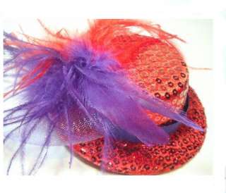 This will add a fun and pretty touch to your red Hat party outfit. .