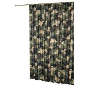  In Style Camouflage Shower Curtain, Green