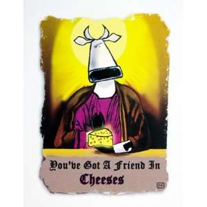  GREETING CARD   FRIEND IN CHEESES (PK 6)