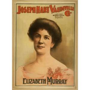  Poster Joseph Hart Vaudeville Co. direct from Weber and 