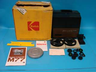   8MM Eastman Kodak Movie Projector Vito Instamatic M77 Film Reel Lens
