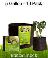 Smart Pot 5 GALLON   Pack of 10 Pots Fabric Planter Pot  