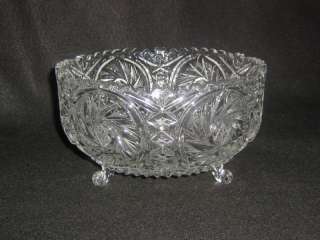 Crystal Cut Glass Passover Hannukah Star of David Bowl  