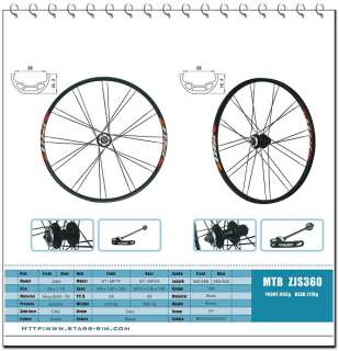 Mountain Bike MTB Wheels Wheelsets ZJS360 SHIMANO 8/9S  