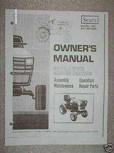 917.257080  Tractor GT/19.9 Twin Owners Manual  