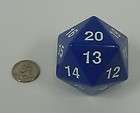 55mm Blue Jumbo Giant Dice NEW Die Spindown Counter Life Large d20 20 
