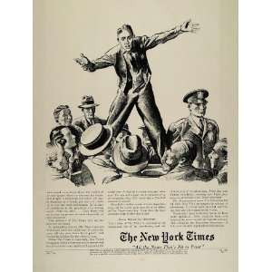  1936 Ad New York Times 1st Amendment Free Speech Right 