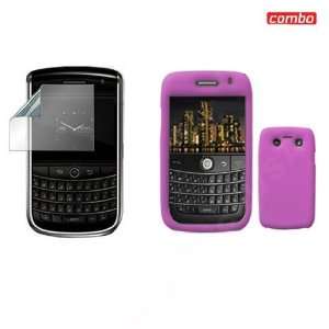  BlackBerry Onyx 9700 Combo Trans. Pink Silicon Skin Case 