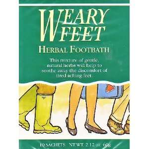  Weary Feet Herbal Footbath   10 Sachets Health & Personal 