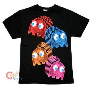 Pac Man Neon Ghosts T Shirt/Game Tee  All Size PACMAN  