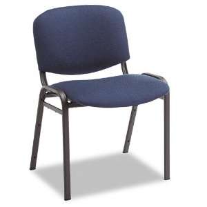 Alera Products   Alera   Reception Style Stacking Chairs w/Blue Fabric 