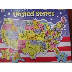  United States Map Puzzle in Shapes of States ; Ages 7 