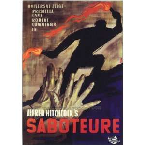  Saboteur   Movie Poster   27 x 40