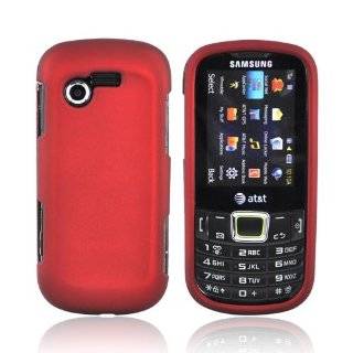 RED For Samsung Evergreen Rubberized Hard Case Cover by KarenDeals