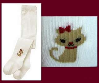 Gymboree GLAMOUR KITTY Cat Face Tights 0 3 6 9 12 18 24  