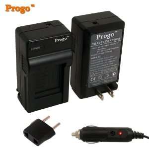 Progo Home & Travel Rapid Pocket Battery Charger With Car & European 