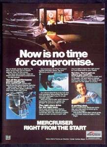 1977 MerCruiser Boat Power Trim Stern Drive Magazine Ad  
