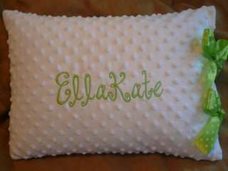 Personalized Minky Pillow *Fabric Choices* Baby Gift  