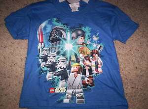 Boys Blue Lego Star Wars Clone Shirt Top Size 4 Small  