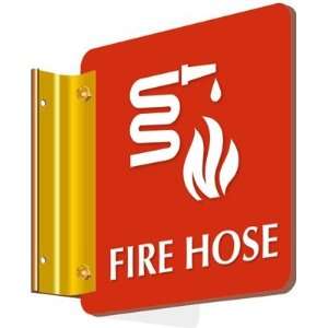  Fire Hose (with fire hose symbol) Spot a Sign Sign, 6 x 6 