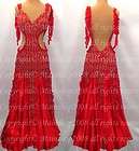 520u Formal gown tango waltz dance dress Sz Tailor Made  
