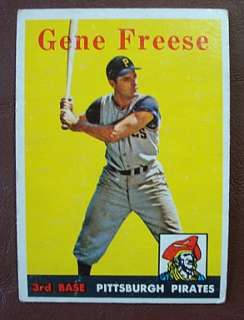1958 Topps Baseball #293 Gene Freese//PIRATES  