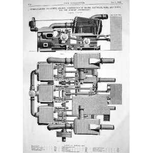  ENGINEERING 1866 THREE CYLINDER EXPANDING ENGINES MAUDSLAY 