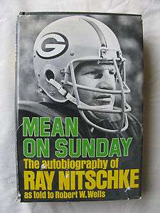 Mean on Sunday, Ray Nitschke, Green Bay Packers, 1st Ed  
