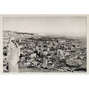  1937 Algiers Alger City Panorama Algeria Photogravure 