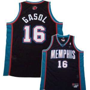  Nike Memphis Grizzlies #16 Pau Gasol Black Swingman Jersey 