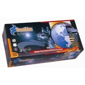  FrontLine   Nitrile Powder free textured nitrile blue color 