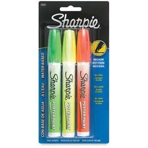 Sharpie Waterbased Paint Marker Sets   Fluorescent, Waterbased Paint 