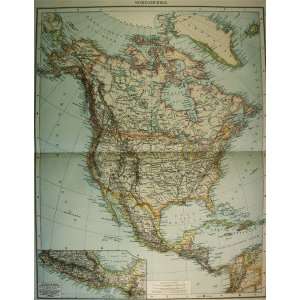  Andree map of North America (1893)