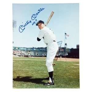  Signed Mickey Mantle Picture   with #7 Inscription 