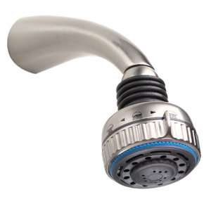  GS 2206 6 Deluxe Shower Head with Arm in Satin Nickel 