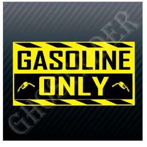    Gasoline Only Gas Fuel Pump Station Sticker 