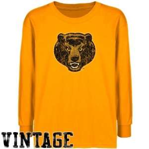Baylor Bears Apparel  Baylor Bears Youth Gold Distressed Logo Vintage 