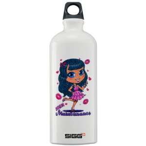   Water Bottle 1.0L High Maintenance Girl with Kisses 