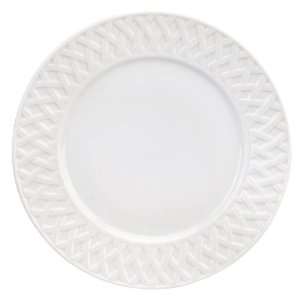 Deshoulieres Louisiane 10.4 Inch Dinner Plate, White Embossed  